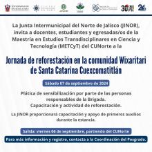 Invitan a jornada de reforestación en la comunidad Wixárika de Santa Catarina Cuexcomatitlán