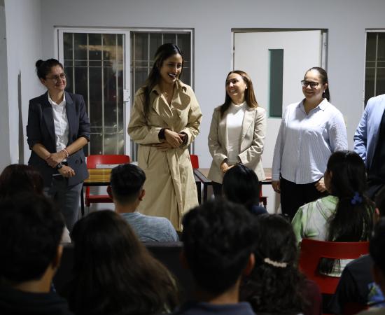 Rectora del CUNorte visita la Casa del Estudiante y refrenda compromiso con la permanencia universitaria
