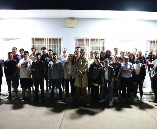 Rectora del CUNorte visita la Casa del Estudiante y refrenda compromiso con la permanencia universitaria