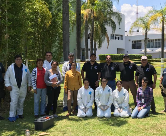 Estudiantes de la Maestría en Derecho realizan práctica de criminalística